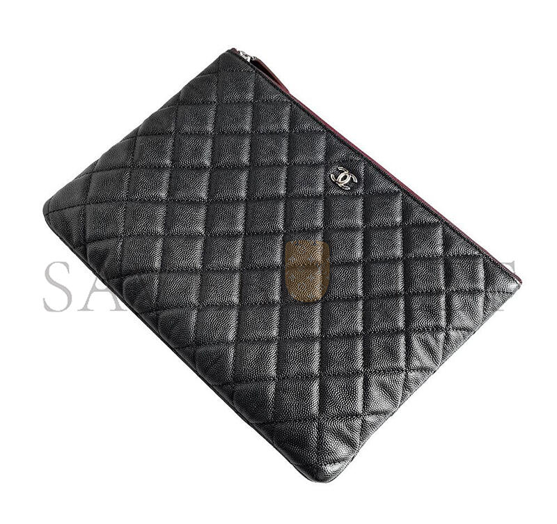 Ch**el classic caviar clutch bag new medium (28*20cm)